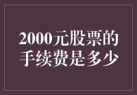 2000元股票的手续费分析：专业投资者的攻略指南