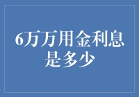 理财智慧：6万元人民币金利息的计算与分析