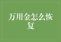 万用金恢复指南：从铁匠铺到古董店的神奇之旅