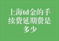 上海td金手续费延期费大揭秘：一场金钱与时间的较量