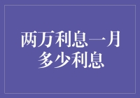 两万元月息多少：理财新手的利息计算指南