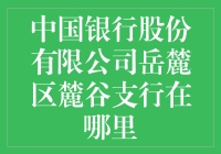 中国银行岳麓区麓谷支行之迷：寻找神秘的藏宝地