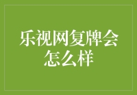 乐视网复牌将引发市场股价波动悬念重重