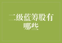 二级蓝筹股：孕育未来市值增长的摇篮