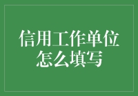 信用工作单位填写指南：构建职业信用形象的细节要点