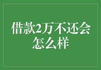 借款2万不还会怎么样：逾期后果的全面分析