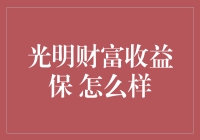 光明财富收益保：理财新选择，稳健增值路径探索