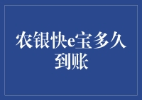 农银快e宝到账速度揭秘：快如闪电还是慢如蜗牛？