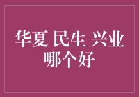 如果华夏、民生、兴业是三只野兽，哪只会成为我心中的萌宠？