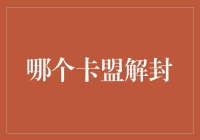 卡盟解封攻略：从新手到老司机的终极指南