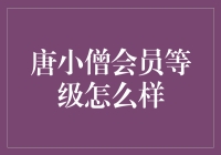 唐小僧会员等级大揭秘：从青铜到王者的奇幻之旅