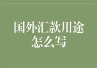 国外汇款用途如何描述：专业指导与案例分析