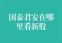 国泰君安在线新股申购解析与操作指南