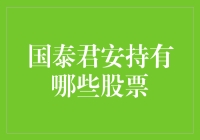 这些股票，国泰君安到底持有多少？