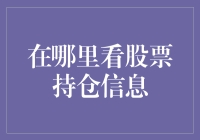 在哪里查看股票持仓信息：投资者必备指南