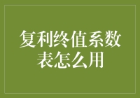 复利终值系数表的灵活应用：解析财务规划中的时间价值