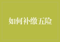 如何补缴五险：为未来铺路，为现在解忧