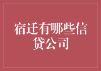 宿迁市主要信贷公司简介与选择指南