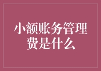 小额账务管理费：现代金融的隐形利器与潜在隐患