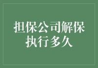 担保公司解保执行周期解析：影响因素与应对策略