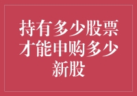 持股量与新股申购：解锁股票市场投资新策略