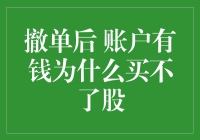 撤单后账户有钱，为什么买不了股？——谜一样的股市故事