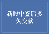 新股中签后多久交款：新手投资者的指南