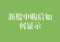 新股申购后如何显示：从线上查询到手机APP的全面指南