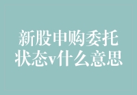 新股申购委托状态解析：v代表的含义与新股申购过程