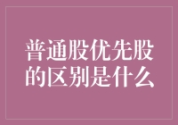 股市里的鸡尾酒会：普通股VS优先股