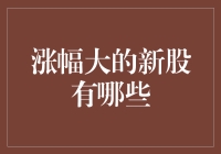 涨幅大的新股有哪些？——市场趋势与投资策略分析