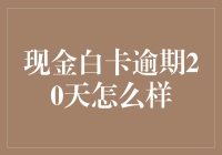 现金白卡逾期20天？别慌，我们有妙招！