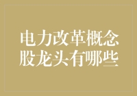 想知道电力改革概念股龙头有哪些？跟我一起揭秘吧！