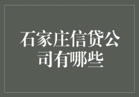 石家庄信贷公司概览：探索多样化的融资解决方案