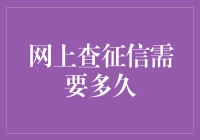 网上查征信需要多久？掌握查询时间节省您的等待