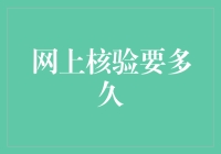 网上核验要多久？——或许比你想象中的还要漫长