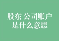 股东：掌控公司账户的权力与责任