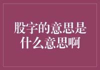 股字的意思是什么意思啊？股市里的股字是个谜