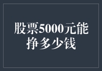 股票投资者从5000元本金中获取收益的可能性分析