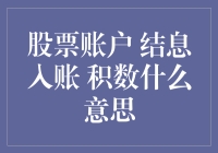 股票账户里的积数：揭秘你的账户里除了持股还有啥？