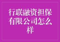 行联融资担保有限公司：在金融桥梁中的专业表现