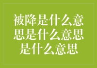 被降：从高人一等到低人一等，我决定反击了！