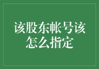 如何优雅地指定股东账号：一场关于金钱的冒险