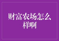 财富农场：从虚拟经济到现实收益的探索