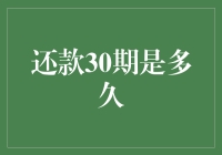 还款30期是多久：时间管理的艺术与金融规划的智慧