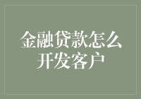 金融贷款业务如何开发新客户：策略与实践指南