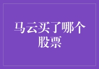 马云买了啥股票？竟是大盘股中的大盘薯条！